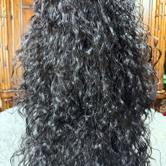 Pazazz PL-Sanya 28" Lace Front Wavy Color 1B Synthetic Wig - Picture 14 of 16